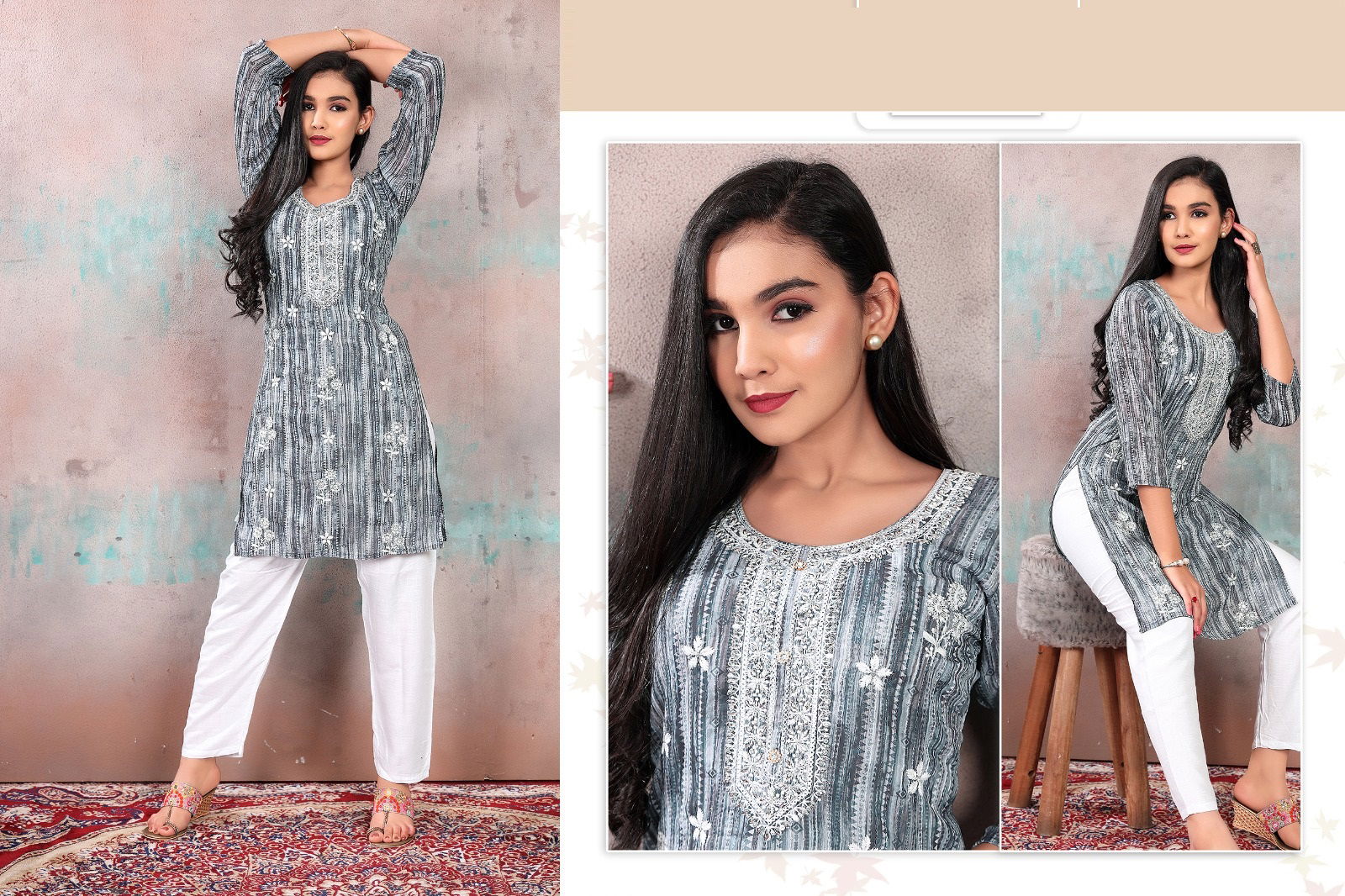 Ishaani 8101 Printed Kurti With Bottom Catalog
